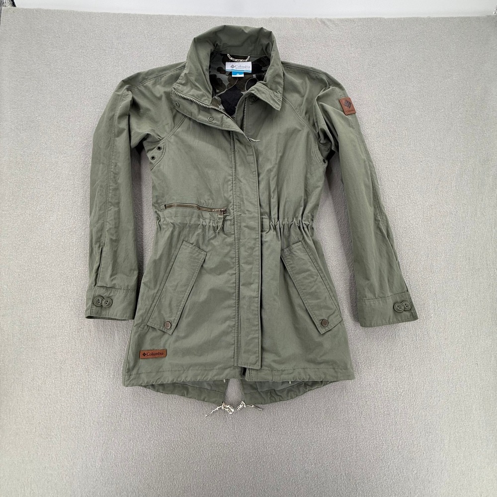 Columbia Sportswear Army Green Lightweight Shell Utility Jacket Women XS